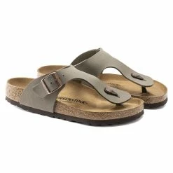Brand new 🎁 Birkenstock Ramses Birko-Flor Nubuck Stone 🔔 -men-sandals Shop 44051 pair