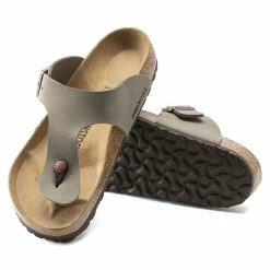 Brand new 🎁 Birkenstock Ramses Birko-Flor Nubuck Stone 🔔 -men-sandals Shop 44051 sole