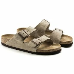 Hot Sale π€© Birkenstock Arizona Suede Leather Taupe π 16 Hot Sale π€© Birkenstock Arizona Suede Leather Taupe π -men-sandals Shop 51463 pair