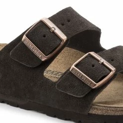 Hot Sale 🎉 Birkenstock Arizona Suede Leather Mocha 🧨 -men-sandals Shop 51903 detail 1