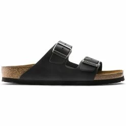 Top 10 ❤️ Birkenstock Arizona Oiled Leather Black 🔥 -men-sandals Shop 552113 side