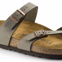 Best deal 🎁 Birkenstock Mayari Birko-Flor Nubuck Stone 😍 -men-sandals Shop 71071 detail 1