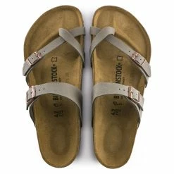 Best deal 🎁 Birkenstock Mayari Birko-Flor Nubuck Stone 😍 -men-sandals Shop 71071 top