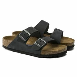 Cheap 💯 Birkenstock Arizona Oiled Leather Black 😍 -men-sandals Shop 752481 pair