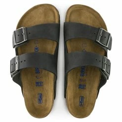 Cheap 💯 Birkenstock Arizona Oiled Leather Black 😍 -men-sandals Shop 752481 top