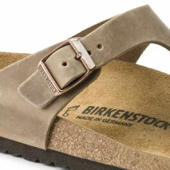 Best Pirce 🌟 Birkenstock Gizeh Oiled Leather Tobacco Brown 🌟 -men-sandals Shop 943811 detail 1