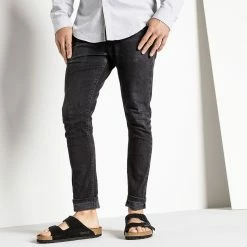 Deals 😉 Birkenstock Arizona Suede Leather Black 🧨 -men-sandals Shop 951321 f closeup m