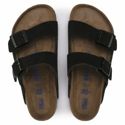 Deals 😉 Birkenstock Arizona Suede Leather Black 🧨 -men-sandals Shop 951321 top